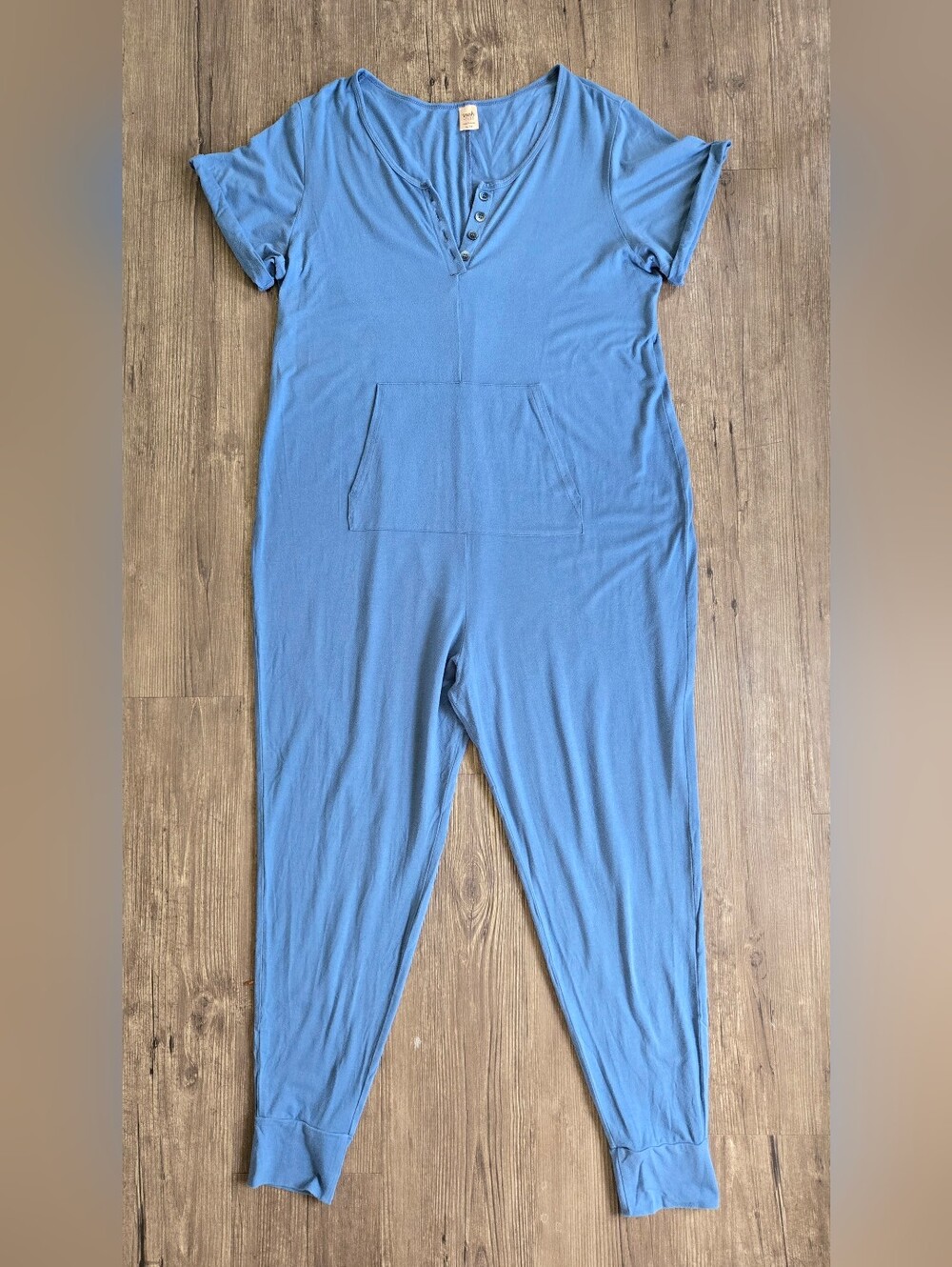 Smash + Tess Blue Pocketed T-Shirt Romper
